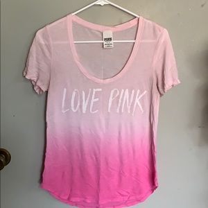 women’s t shirt ombré pink